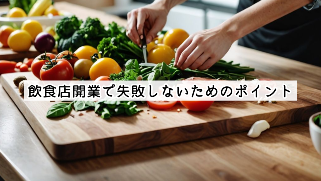 飲食店開業で失敗しないためのポイント