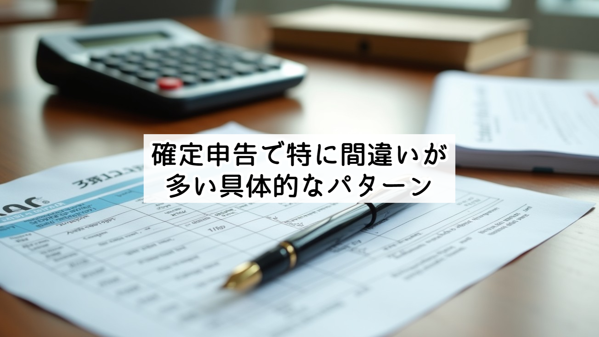 確定申告で特に間違いが多い具体的なパターン