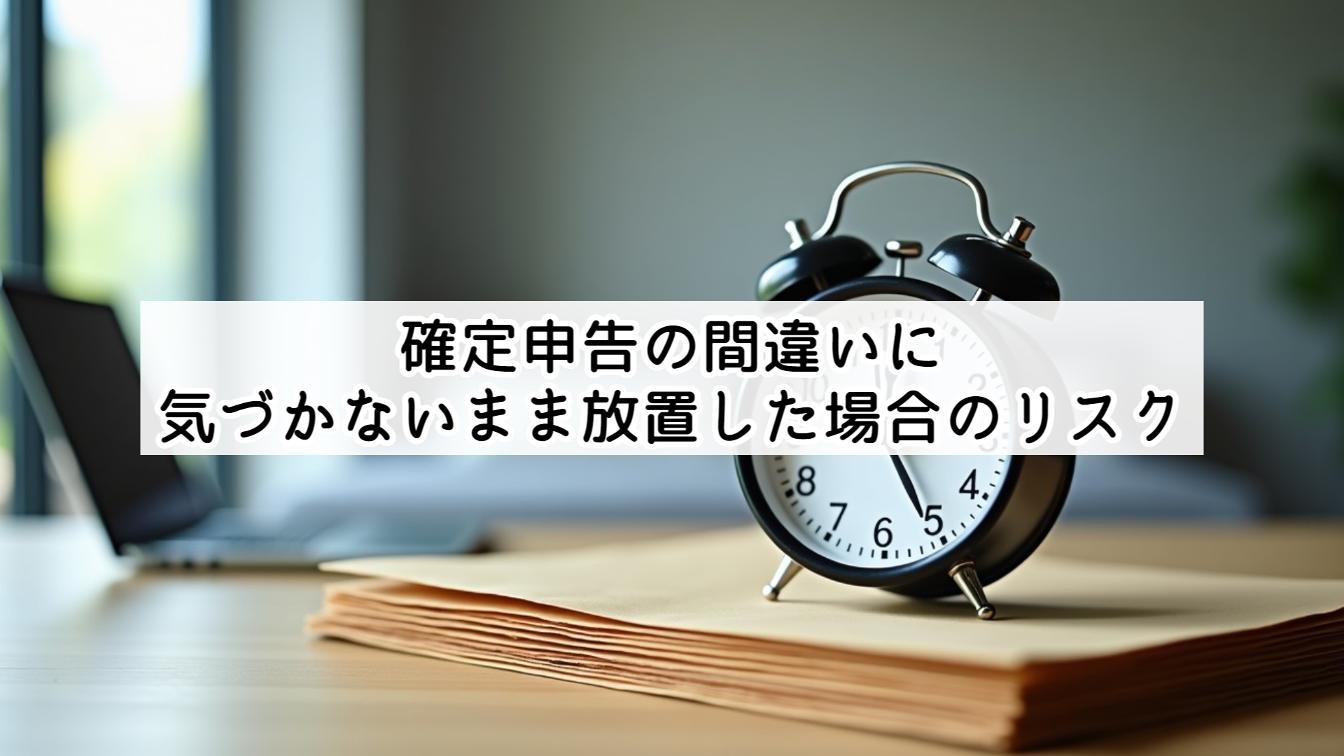 確定申告の間違いに気づかないまま放置した場合のリスク